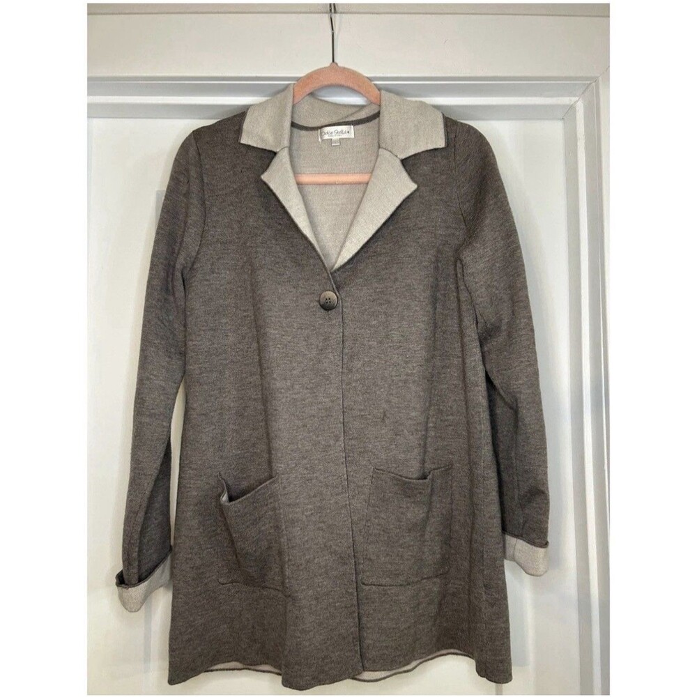 Dulce Stella Italy, Gray/blue Women’s Jacket Extra Large